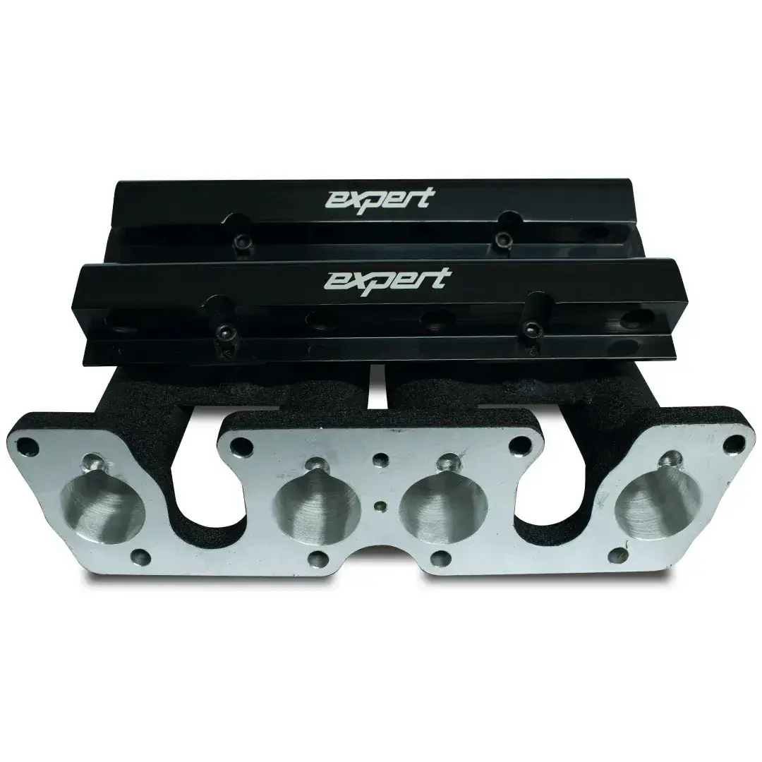 COLETOR DE ADMISSÃO VW AP 8V FLUXO CRUZ. DUAL 8B BORB. LATERAL- PRETO TEXTURIZADO