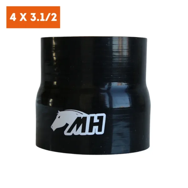 Mangote em Silicone Redutor Reto 4" para 3-1/2" polegadas (102mm para 89mm) x 100mm