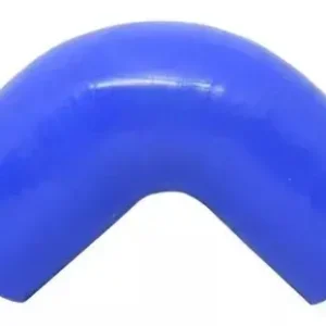 Mangote em Silicone Redutor Curva 90° graus 2-3/4" para 2-1/2" polegadas (70mm para 63mm) x 125mm Azul - Lino Flex