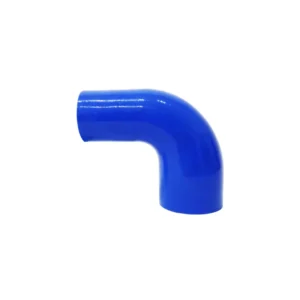 Mangote em Silicone Redutor Curva 90° graus 2-1/4" para 2" polegadas (57mm para 51mm) x 125mm Azul- Lino Flex