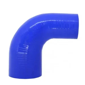 Mangote em Silicone Redutor Curva 90° graus 3" para 2-1/2" polegadas (76mm para 63mm) x 125mm Azul - Lino Flex