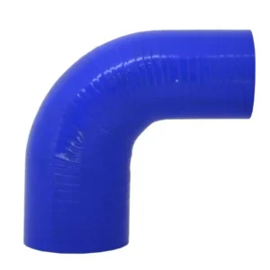 Mangote em Silicone Redutor Curva 90° graus 2-1/2" para 2" polegadas (63mm para 51mm) x 102mm Azul - Lino Flex