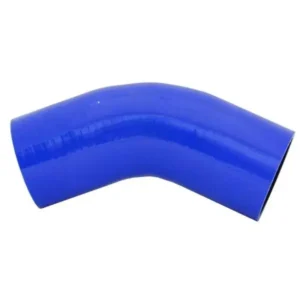 Mangote em Silicone Curva 45º graus 3" polegadas (76mm) x 125mm Azul - Lino Flex