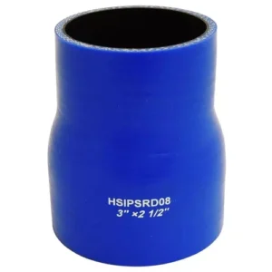 Mangote em Silicone Redutor Reto 3" para 2-1/2" polegadas (76mm para 63mm) x 100mm Azul