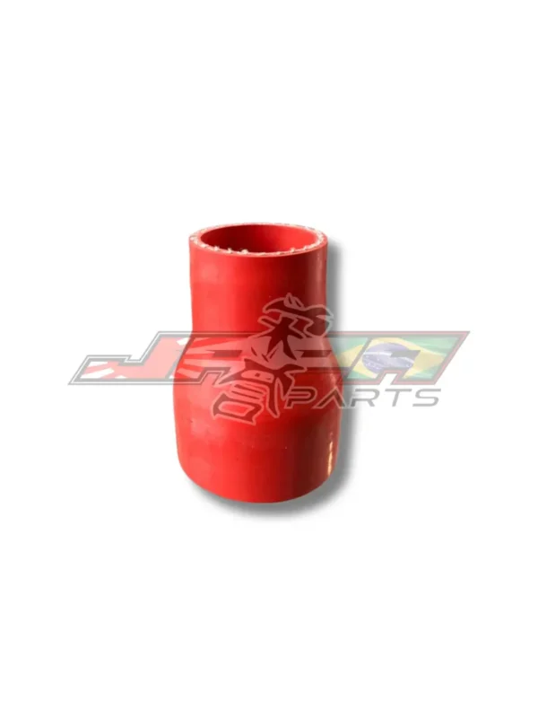 Mangote em Silicone Redutor Reto 3" para 2" polegadas (76mm para 51mm) x 100mm - Vermelho  Lino Flex