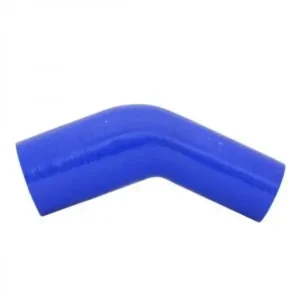 Mangote em Silicone Redutor Curva 45° graus 2-1/2" para 2" polegadas (63mm para 51mm) x 102mm Azul - Lino Flex