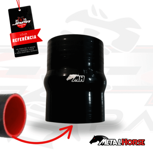 Mangote Reto com Hump 2-1/2" (63mm) x 100mm | Metal Horse