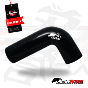 Mangote em Silicone Tipo L Curva 90° – 2-1/2" (63mm) x 250mm / 150mm | Metal Horse