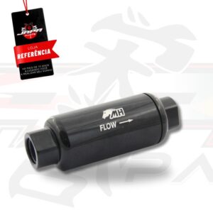 Filtro de Combustível Especial Para Alta Vazão 10AN / AN10 - 80 Microns - Preto Metal Horse