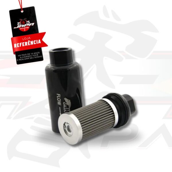 Filtro de Combustível Especial Para Alta Vazão 10AN / AN10 - 80 Microns - Preto Metal Horse - Imagem 2