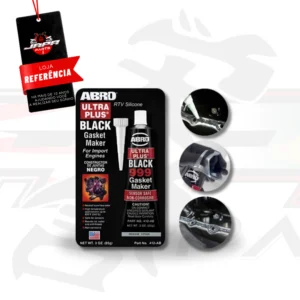 Cola Silicone Formador Junta Abro Black 999 85g 343º