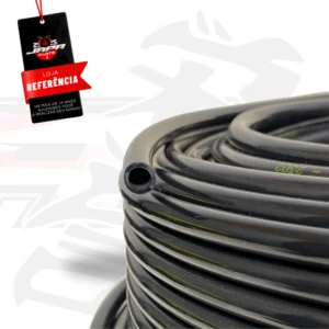 Mangueira Tubo Pneumática Pu 6mm Poliuretano Preta 1mt
