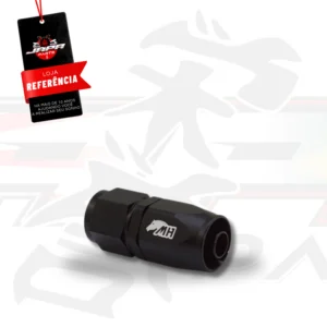Conexão 8AN / AN8 Reta para Mangueira Aeroquip - Black Edition (Preta)