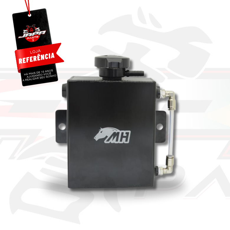 Reservatório de Expansão Pressurizado - 1.1BAR - 1,5L - Preto  Metal Horse