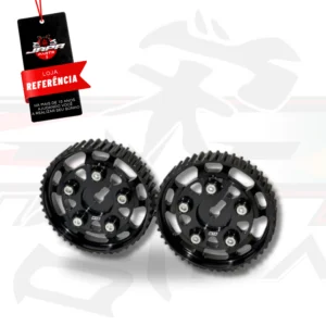 2 Polias Regulável Comando Gm C20xe Preto / Mtr*