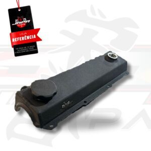 Tampa De Válvula Vw Ap 8v japa parts Em Alumínio Preto Texturizado