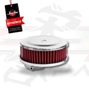 RC053 - FILTRO DE AR ESPORTIVO VW MOTOR A AR - REDONDO POLIDO